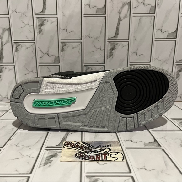 New Nike Air Jordan 3 Retro Green Glow Black Cement 2024 Mens Size 14 - Picture 12 of 12